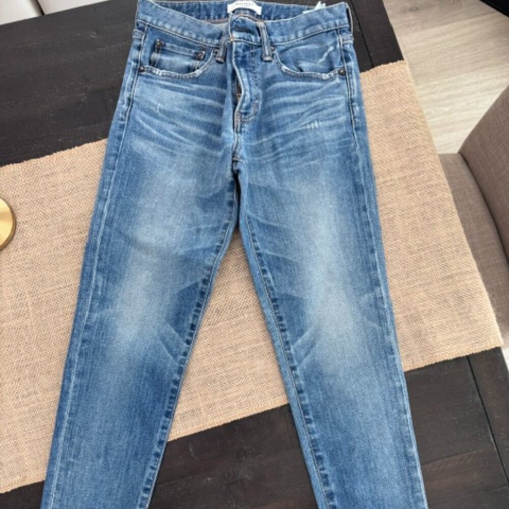 Moussy Vintage Mid Rise Raw Hem Denim Jeans